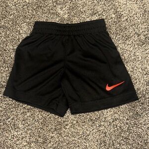 Nike Kids Black and Red Shorts